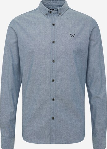 Coupe regular Chemise 'Samuel' Iriedaily en bleu : devant