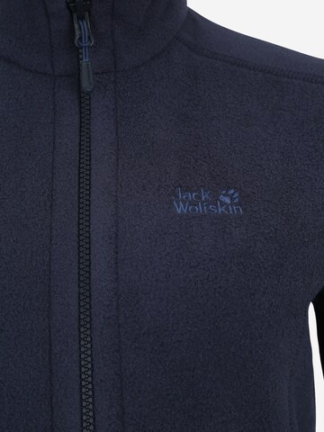 JACK WOLFSKIN Athletic fleece jacket 'Moonrise' in Blue