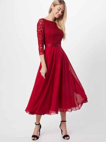 SWING - Vestido de festa em vermelho: frente