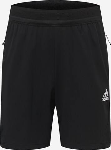 ADIDAS SPORTSWEAR Workout Pants 'HEAT.RDY' in Black: front