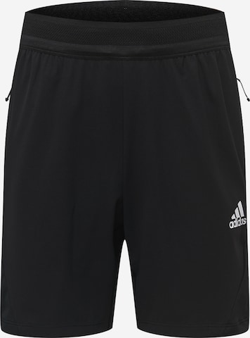 ADIDAS SPORTSWEAR Normalny krój Spodnie sportowe 'HEAT.RDY' w kolorze czarny: przód