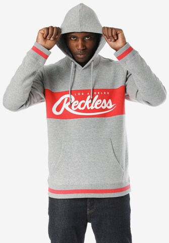 Young & Reckless Kapuzenpullover 'Opulent' in Grau