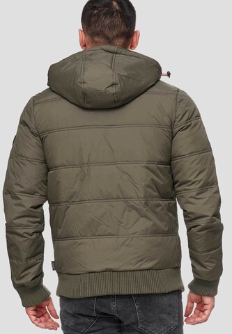 INDICODE JEANS Winter Jacket 'Adrian ZA' in Green