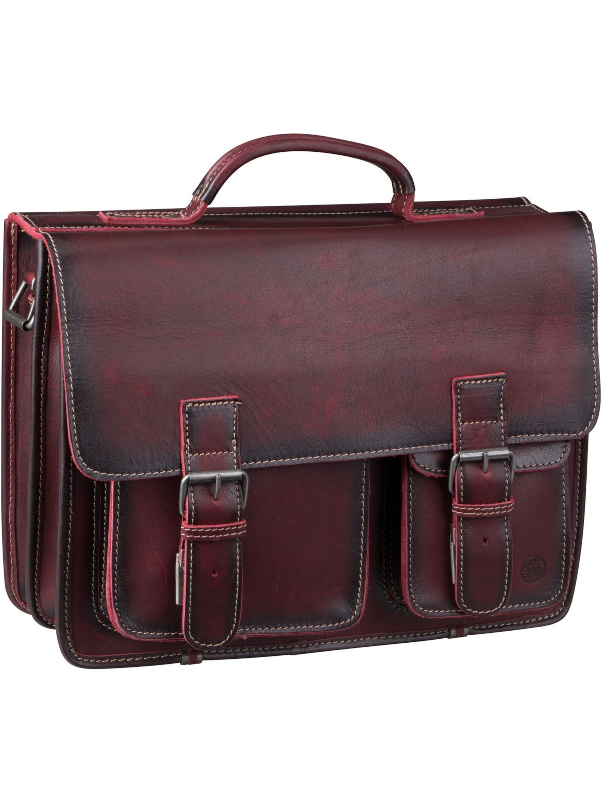 GREENBURRY Document Bag ' Buffalo 1128 ' in Red: front