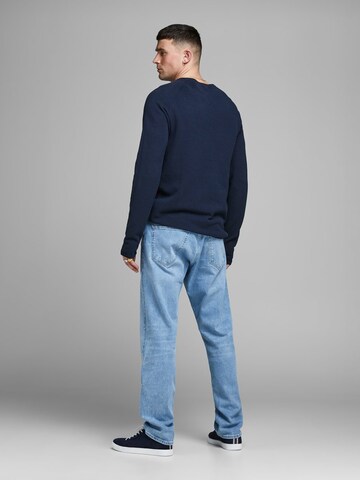 JACK & JONES Regular Fit Pullover 'Hill' in Blau