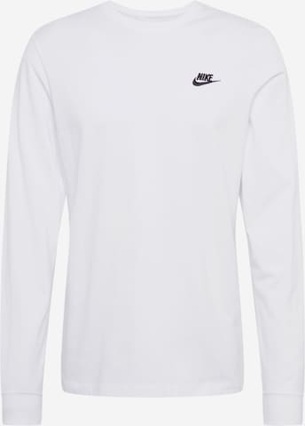 Nike Sportswear Shirt 'Club' in Wit: voorkant