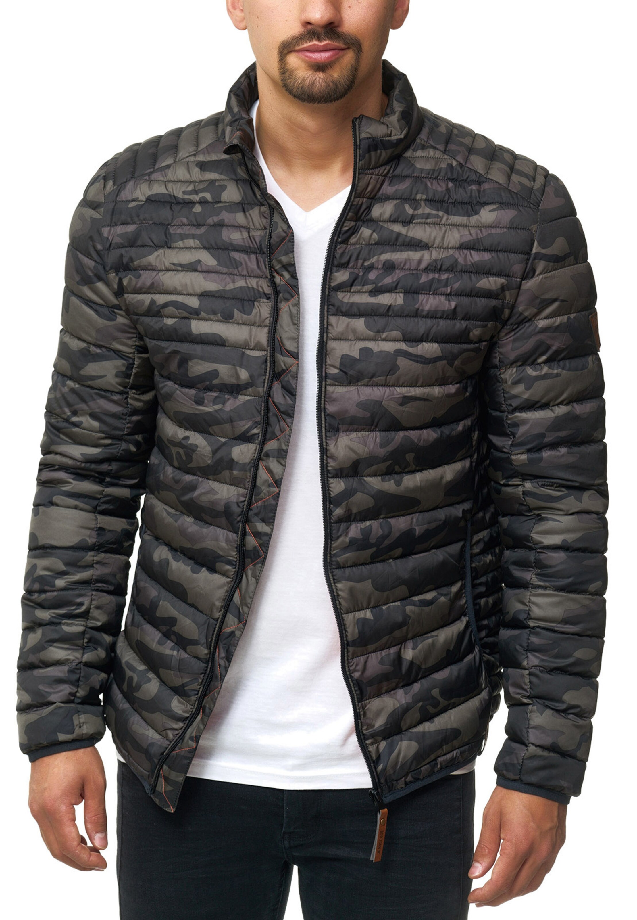 INDICODE JEANS Between-season jacket 'Islington' in Green