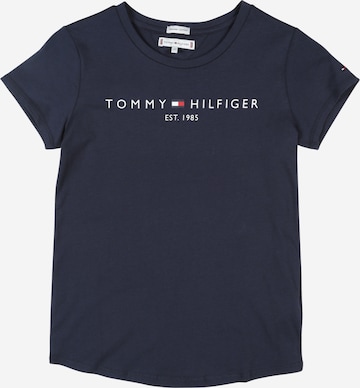 mėlyna TOMMY HILFIGER Marškinėliai 'ESSENTIAL': priekis