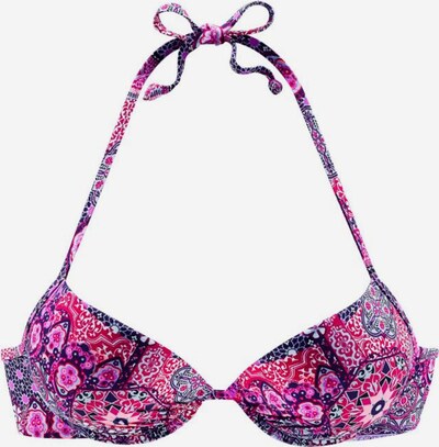 BUFFALO Hauts de bikini 'Happy' en aubergine / rose, Vue avec produit