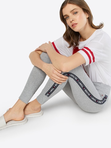 TOMMY HILFIGER Leggings mit Label-Details (hellgrau melange) online kaufen