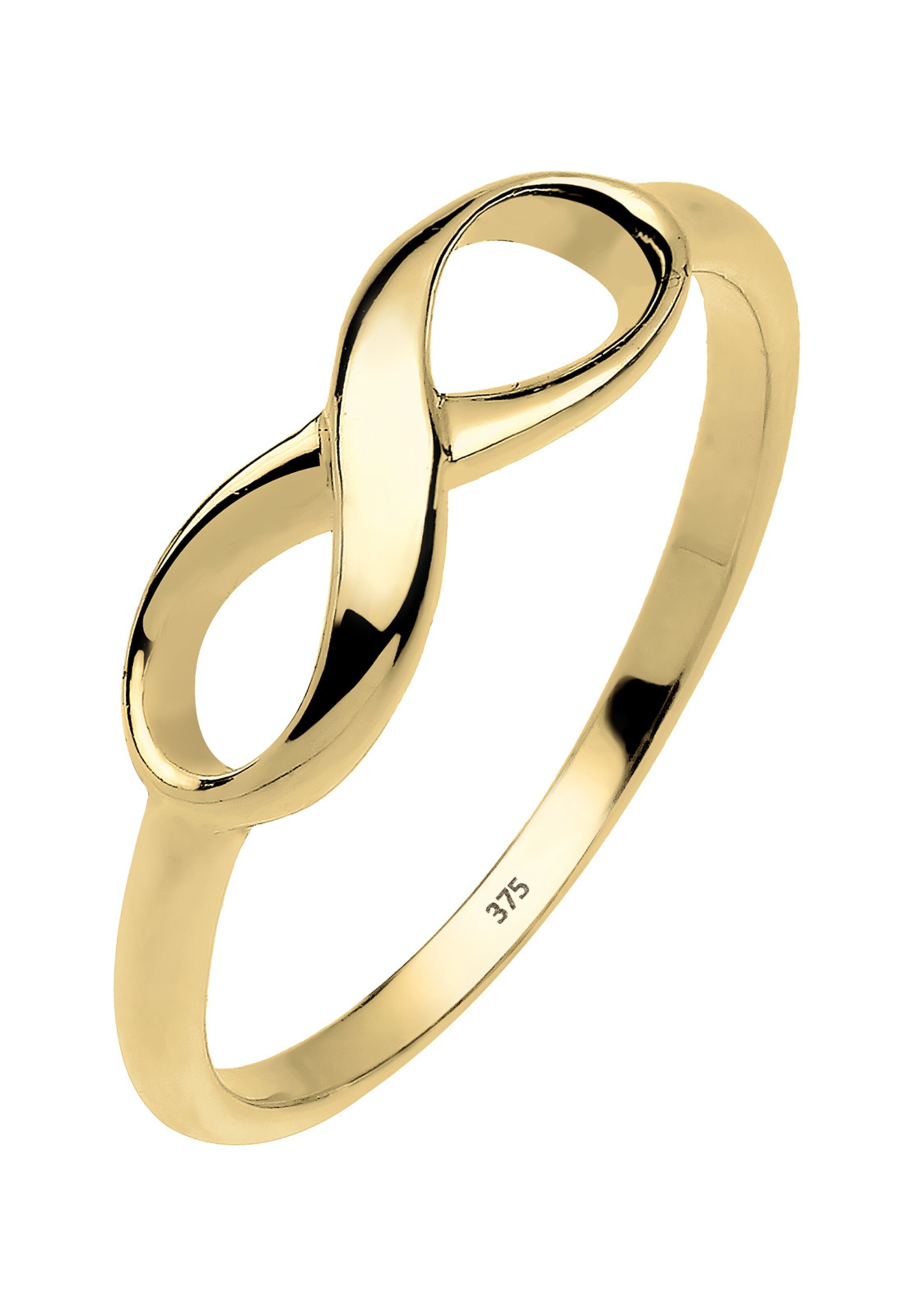 ELLI PREMIUM Ring 'Infinity' in Goud: voorkant