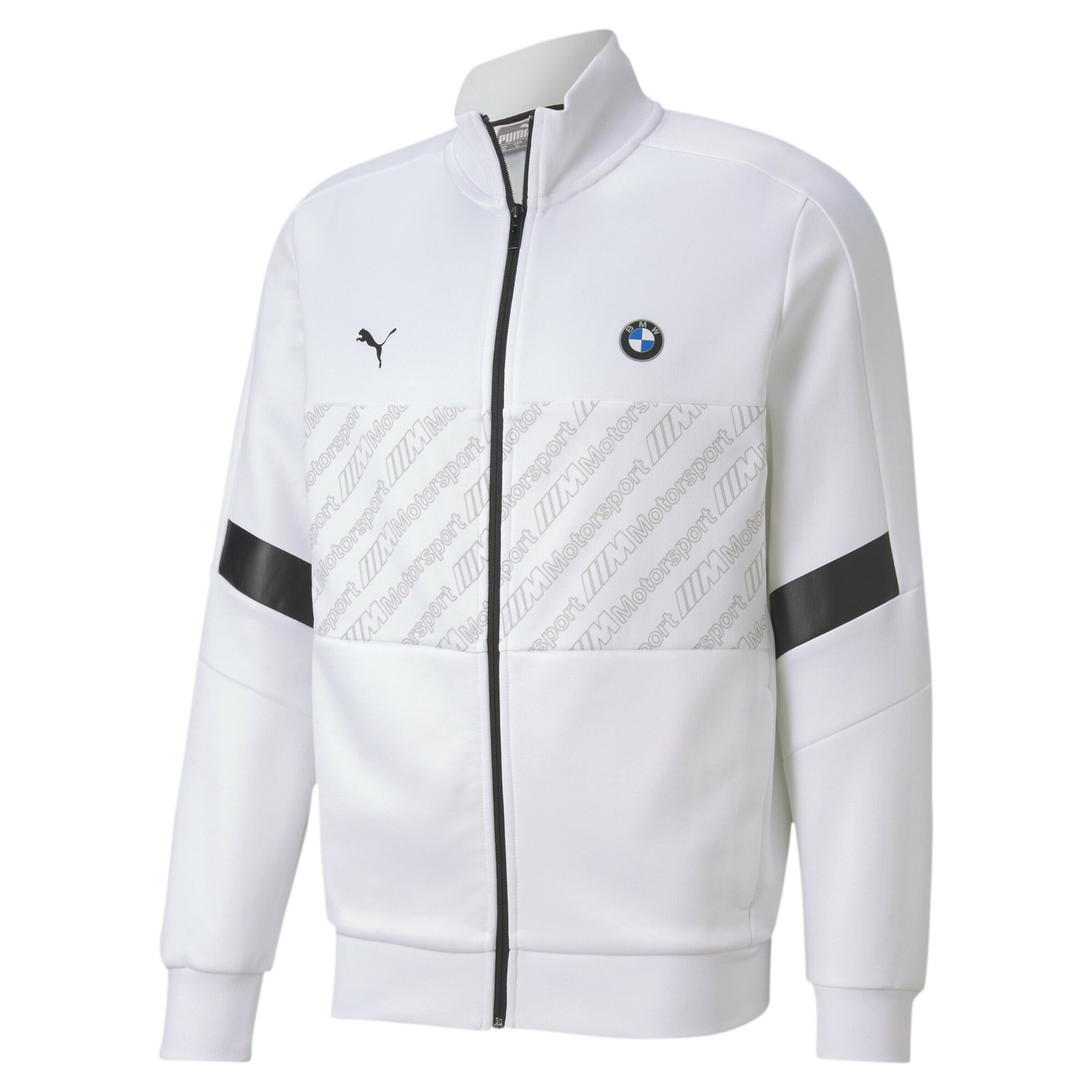 PUMA Trainingsjacke 'BMW M Motorsport T7' in weiß ABOUT YOU
