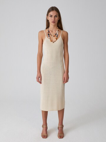 EDITED Kleid 'Nela' in Beige: Vorderseite