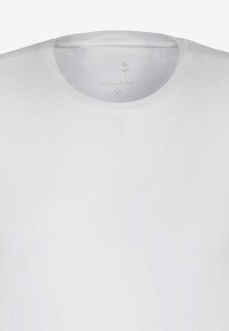 T-Shirt 'Schwarze Rose' SEIDENSTICKER en blanc