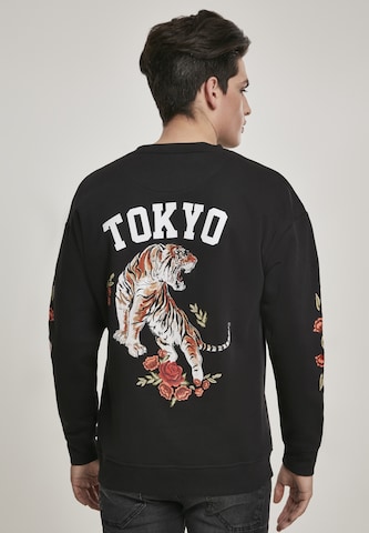 Mister Tee Sweatshirt 'Tiger' in Zwart