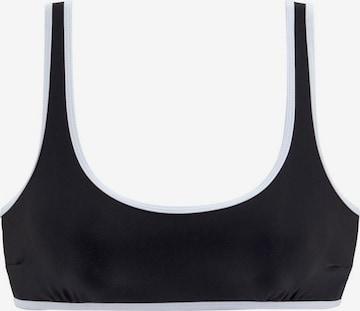 VENICE BEACH Bikini top in Black: front