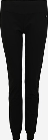 Tapered Pantaloni sport de la CMP pe negru: față