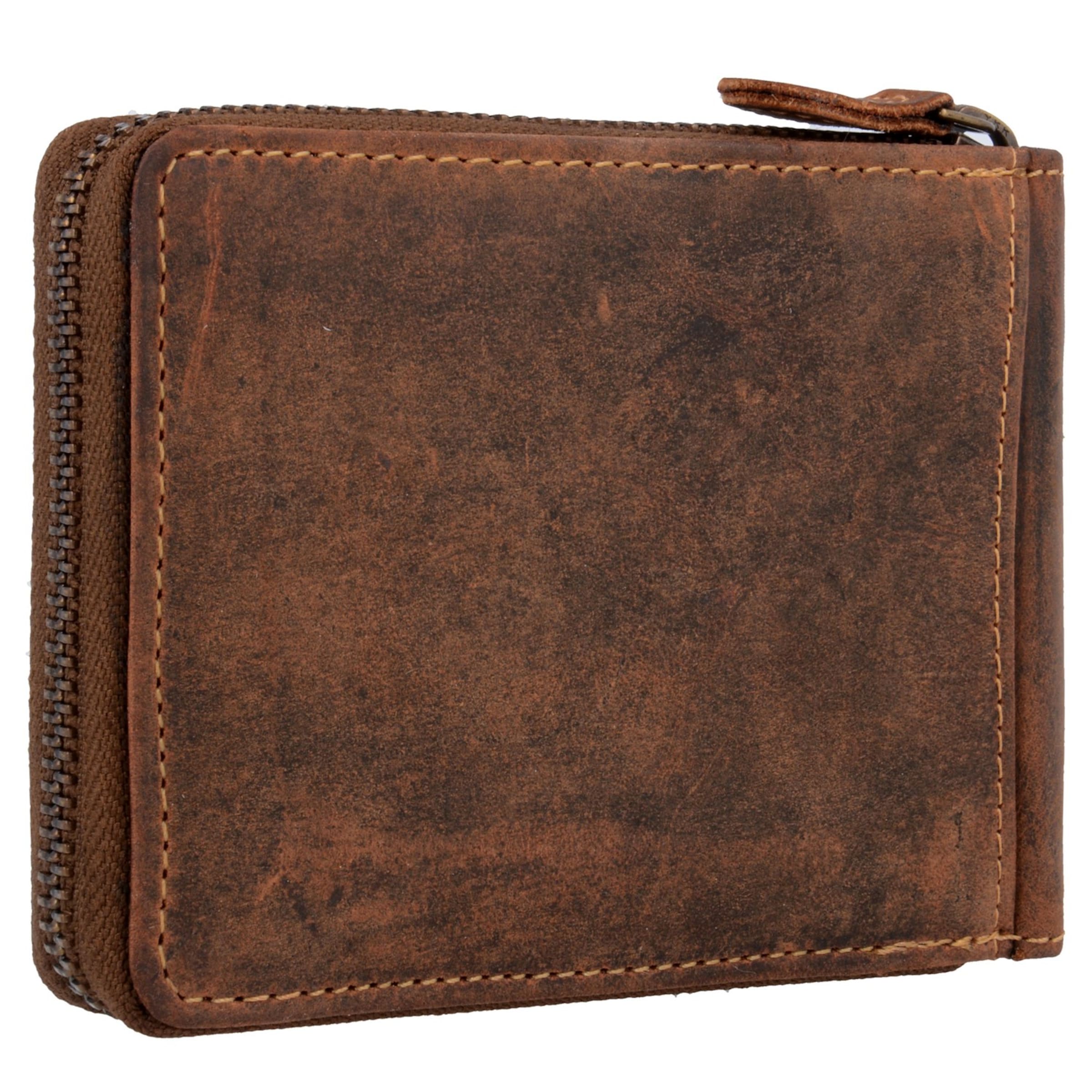 GREENBURRY Portemonnee in Bruin