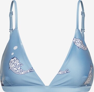 Triangle Hauts de bikini 'Amami' Boochen en bleu : devant