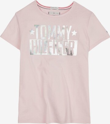 T-Shirt TOMMY HILFIGER en rose : devant