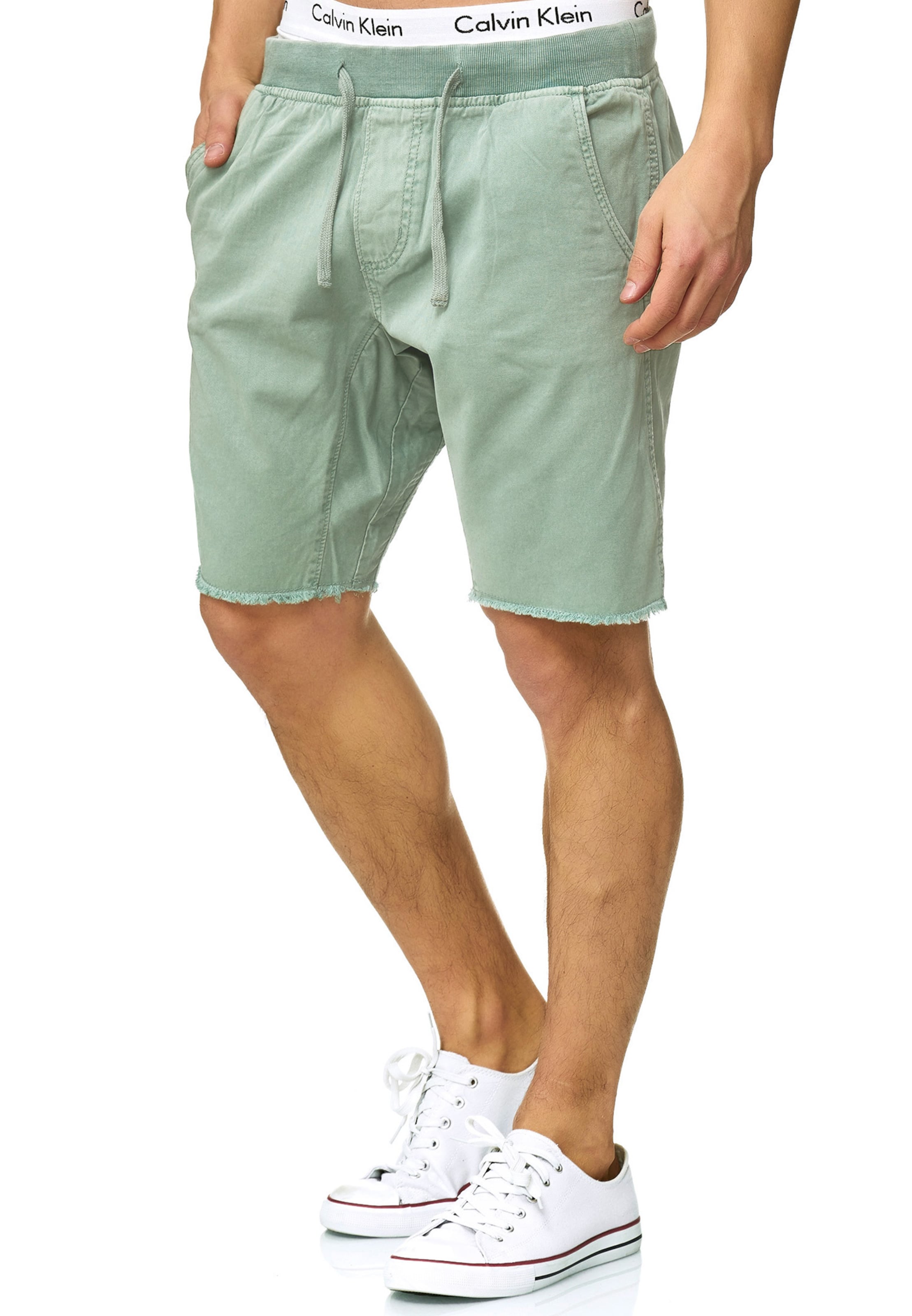 INDICODE JEANS Loosefit Chino 'Carver' in Blauw: voorkant