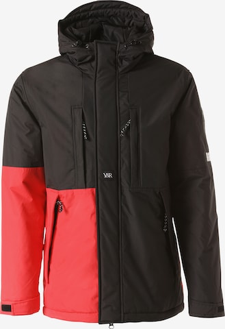 Young & Reckless Winterjas 'Lined Parka' in Rood: voorkant