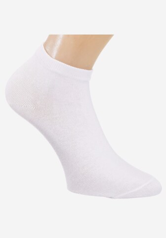 H.I.S - regular Calcetines invisibles en blanco: frente