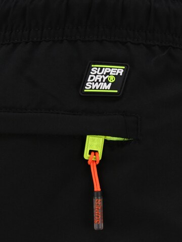 Superdry Regular Board Shorts 'STATE VOLLEY' in Black