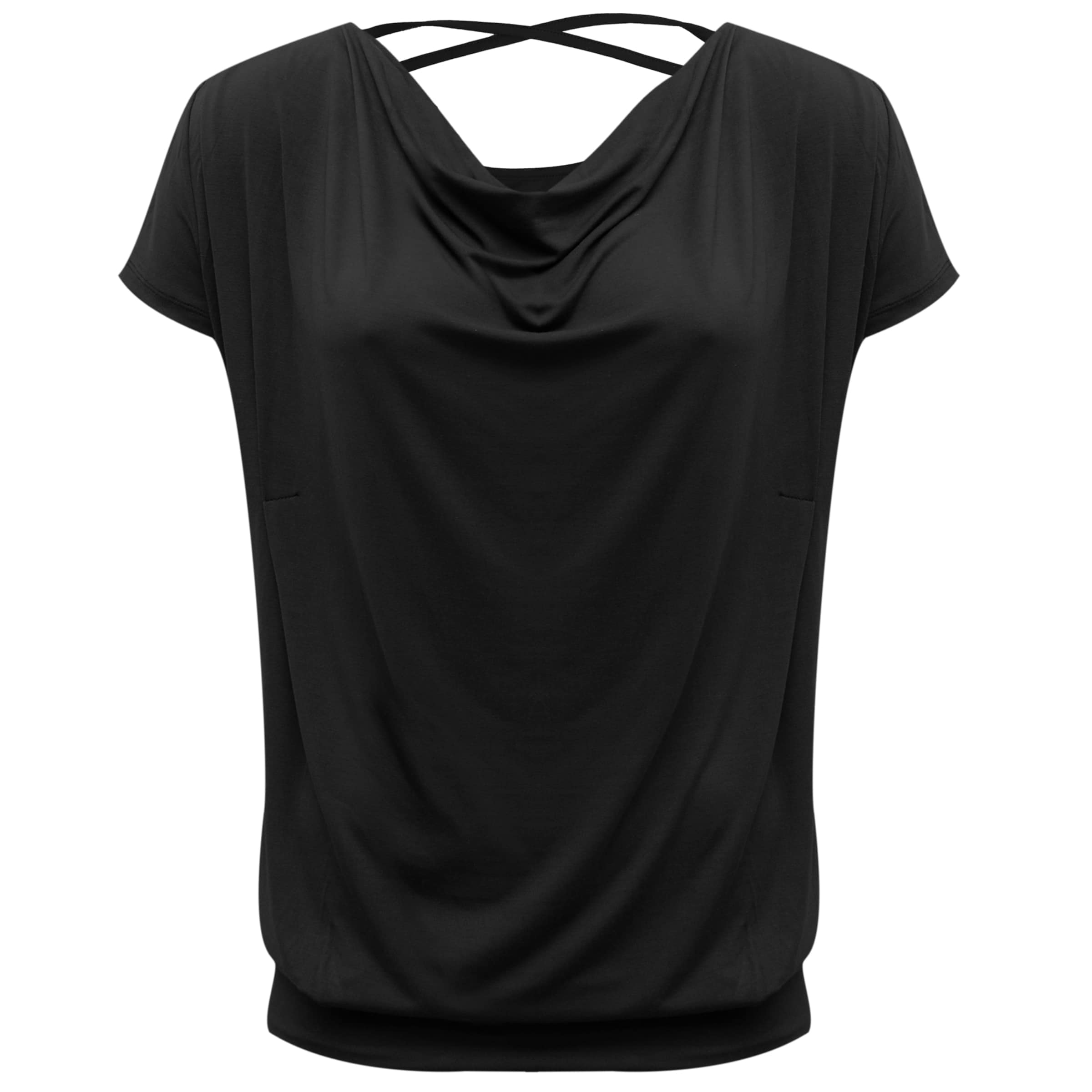 YOGISTAR.COM Shirt 'Ala' in Schwarz: Vorderseite