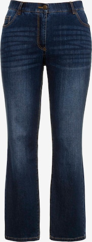 Ulla Popken Bootcut Jeans 'MANDY' in Blauw: voorkant