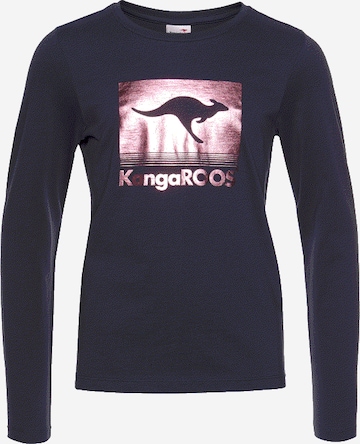 KangaROOS Langarmshirt in Blau: predná strana