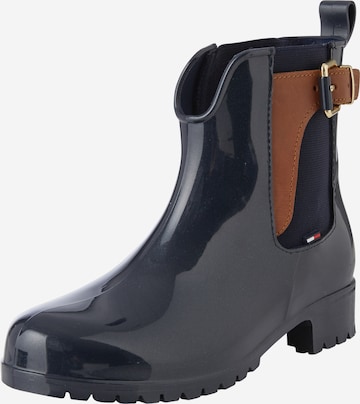 TOMMY HILFIGER Rubber boot 'Oxley' in Blue: front