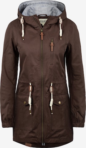 DESIRES Between-Seasons Parka in Brown: front