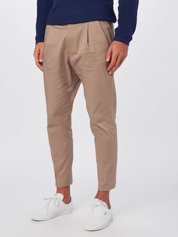 DRYKORN Regular Trousers 'CHASY' in Brown: front