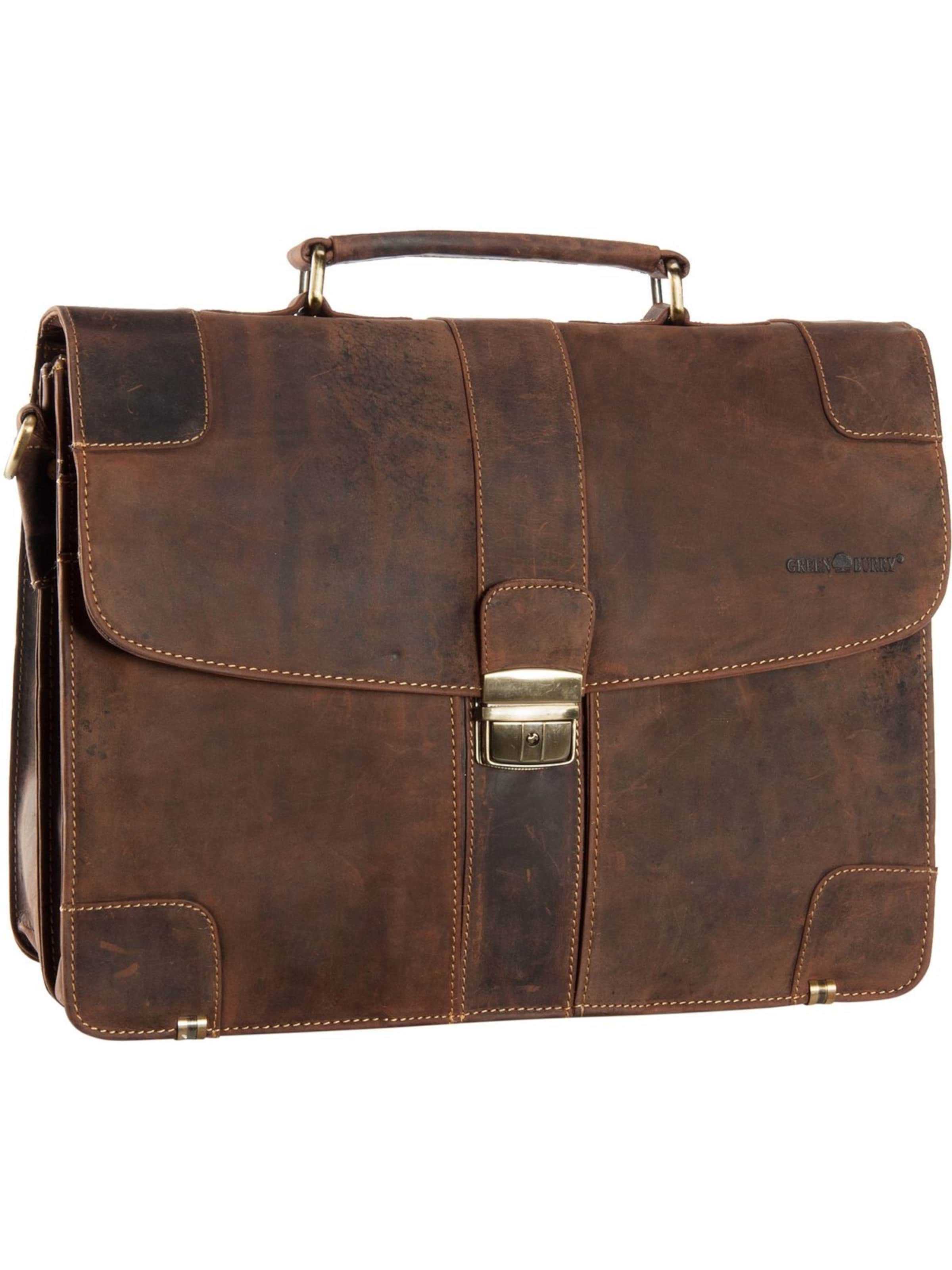 Porte-documents GREENBURRY en marron : devant