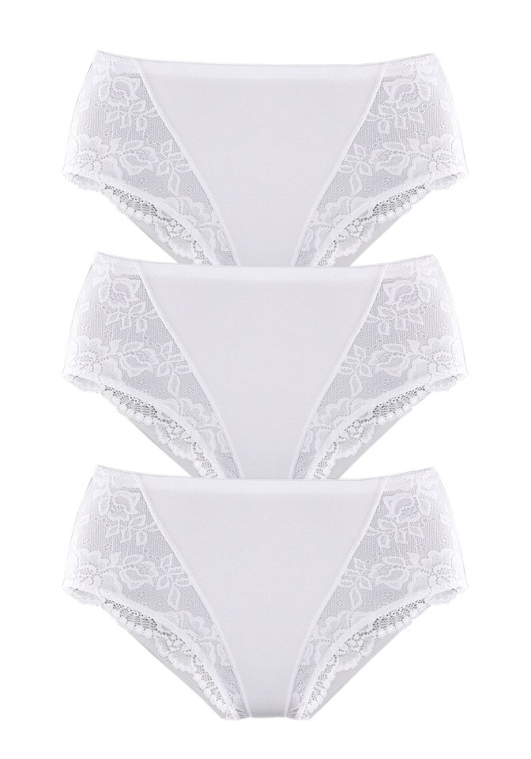 PETITE FLEUR - Cueca modeladora em branco: frente