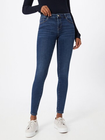 Skinny Jean 'Carmen' ONLY en bleu : devant