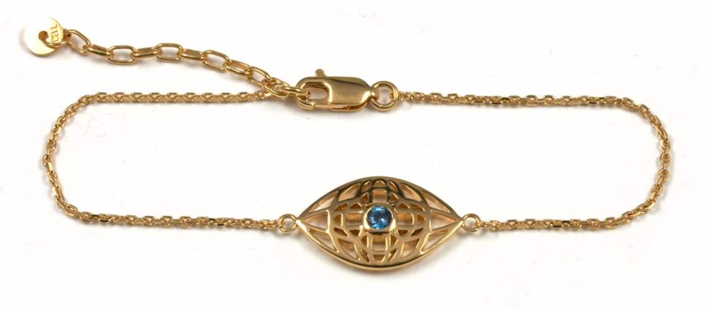 Bracelet 'Morocco nights' caï en or : devant