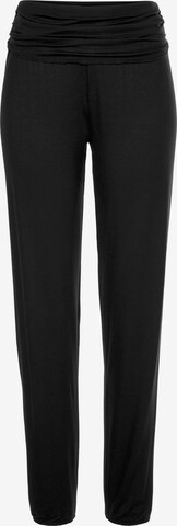 BUFFALO Pizsama nadrágok - fekete: elől