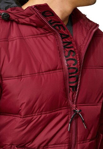 INDICODE JEANS Winter Jacket 'Adrian ZA' in Red