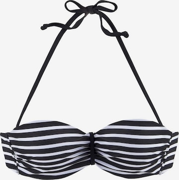 VENICE BEACH - Top de bikini en negro: frente