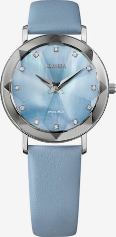 JOWISSA Analoog horloge 'Facet' in Blauw: voorkant