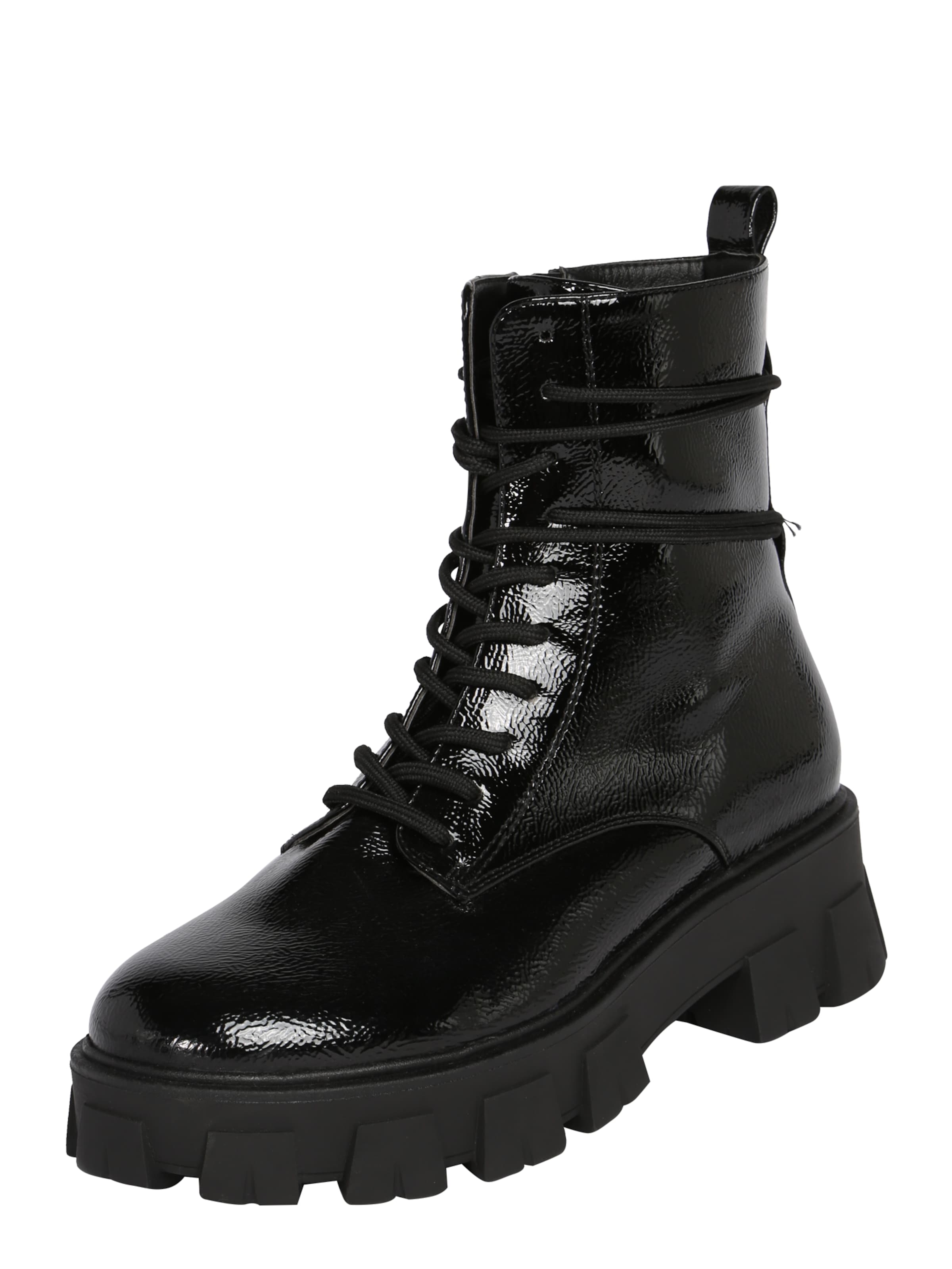 ABOUT YOU Lace-Up Ankle Boots 'Melek' in Black: front