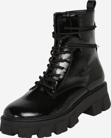 ABOUT YOU - Botines con cordones 'Melek' en negro: frente