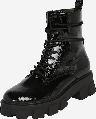 Suvarstomieji kulkšnis dengiantys batai 'Melek Shoe' iš ABOUT YOU, spalva – juoda, Prekių apžvalga