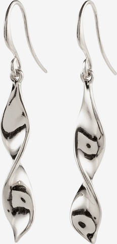 Boucles d'oreilles 'Elaine' Pilgrim en argent : devant