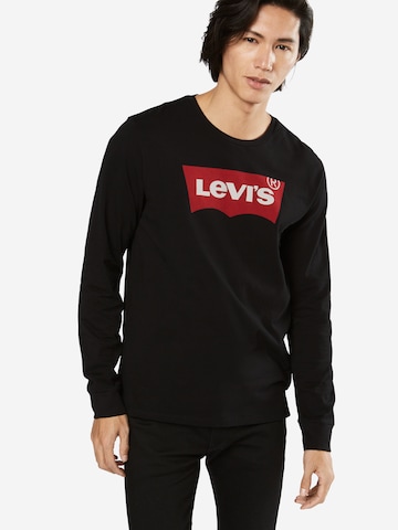 LEVI'S ® Shirt 'LS Graphic Tee T2' in Black: front