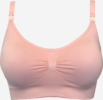 MAGIC Bodyfashion Regular Nursing bra 'Mommy Comfort' in Pink: front