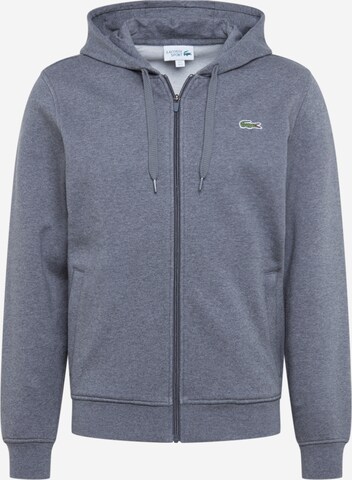 Veste de survêtement LACOSTE en gris : devant