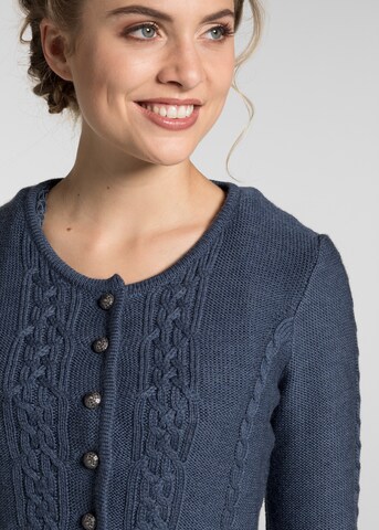 SPIETH & WENSKY Knit cardigan 'Bonn' in Blue